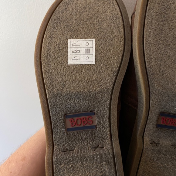 SKECHERS BOBS Chill Lux ButtonUp Slip On-Brown 6.5 Vegan Leather - Picture 13 of 13